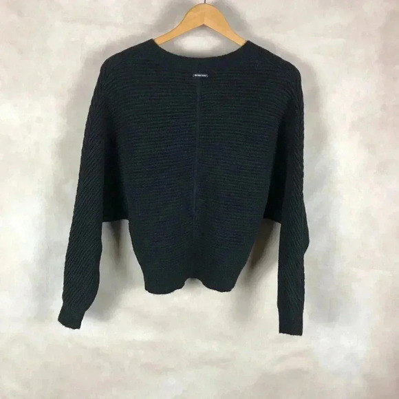 Michael MICHAEL KORS Black Ribbed Dolman Sleeve Sweater Size XS - Picture 6 of 9